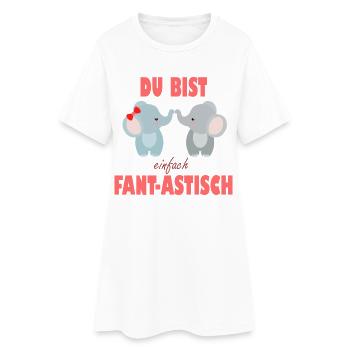 Vous êtes vraiment fantastiques, des amis éléphants - Robe T-shirt Femme - blanc - Devant