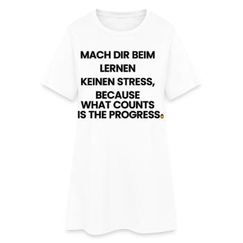 German-English-Rhyme 1 (Ver. B) - Women’s T-Shirt Dress - white - Front