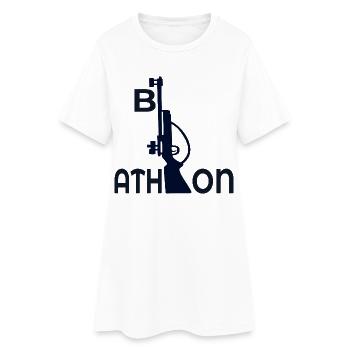Biathlon sport d’hiver - Robe T-shirt Femme - blanc - Devant
