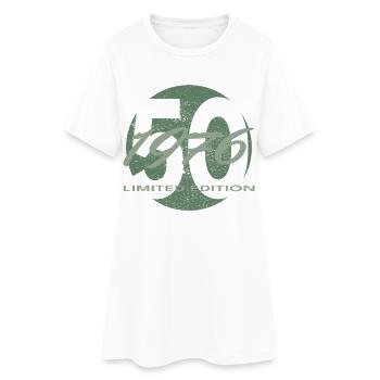 50e anniversaire 1976 cadeau pour hommes et femmes - Robe T-shirt Femme - blanc - Devant