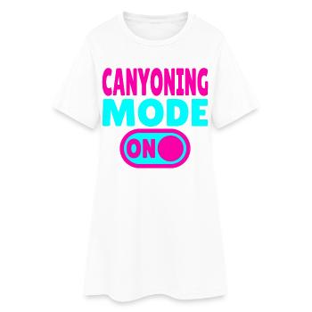 Mode canyoning ACTIVÉ – Passer à l’adrénaline - Robe T-shirt Femme - blanc - Devant