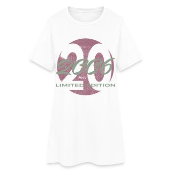 20e anniversaire 2006 cadeau pour hommes et femmes - Robe T-shirt Femme - blanc - Devant