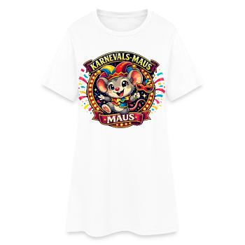 Souris de Carnaval - Drôle de costume de carnaval Sweet - Robe T-shirt Femme - blanc - Devant