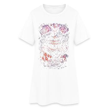 Romance sombre : chaque histoire a besoin d’un peu d’obscurité - Robe T-shirt Femme - blanc - Devant