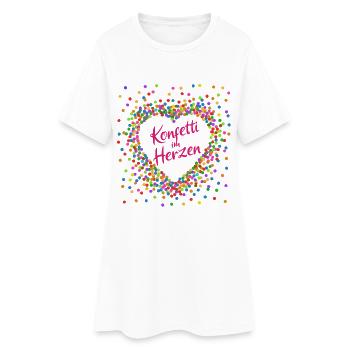 Confetti in the Heart - Carnaval en costume de sang - Robe T-shirt Femme - blanc - Devant