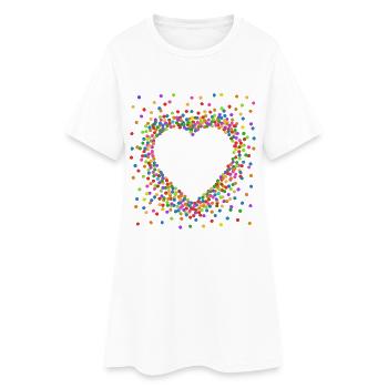 Confetti in the Heart - Carnaval en costume de sang - Robe T-shirt Femme - blanc - Devant