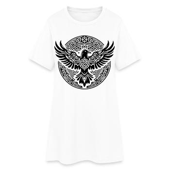 Raven Triskel - Black Silence - Women’s T-Shirt Dress - white - Front