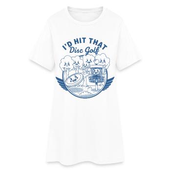 J’ALLAIS PASSER CETTE SCÈNE DRÔLE DE DISC GOLF - Robe T-shirt Femme - blanc - Devant