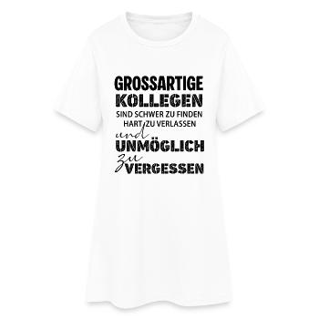 Bons collègues, difficile à trouver un emploi, adieu - Robe T-shirt Femme - blanc - Devant
