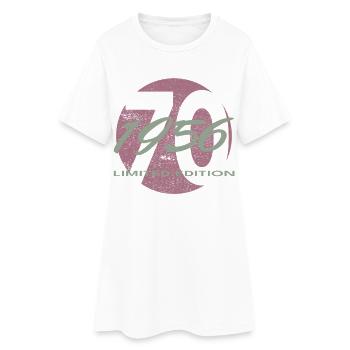 70e anniversaire 1956 cadeau pour hommes et femmes - Robe T-shirt Femme - blanc - Devant