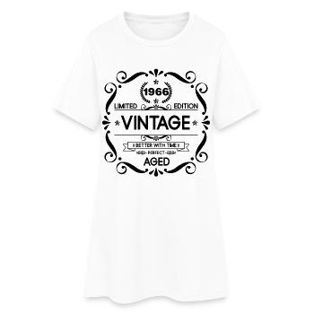 Vintage Limited Edition Born in 1966 Perfect Aged - Women’s T-Shirt Dress - white - Front