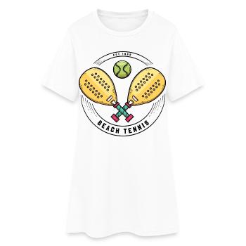 Je peux pas j ai padel - Robe T-shirt Femme - blanc - Devant