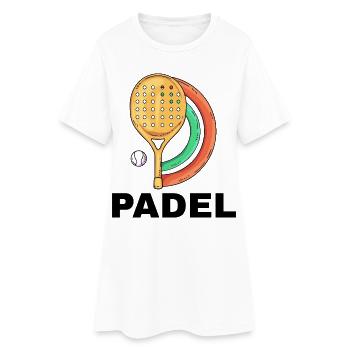 Je peux pas j ai padel - Robe T-shirt Femme - blanc - Devant