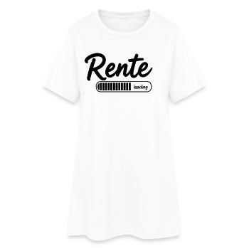 Rente 2026 loading Endlich Ruhestand - Frauen T-Shirt-Kleid - Weiß - Vorne
