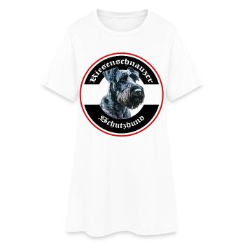 Riesenschnauzer Schutzhund Emblem - Frauen T-Shirt-Kleid - Weiß - Vorne