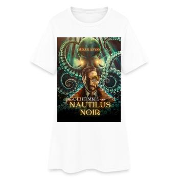 Das_Geheimnis_der_Nautilus_Noir - Frauen T-Shirt-Kleid - Weiß - Vorne