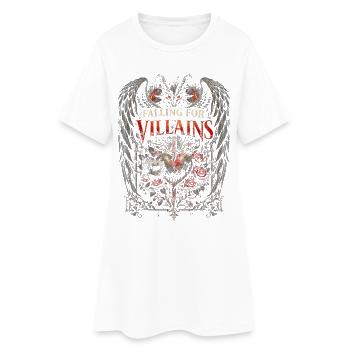Romance sombre Booktok amoureux du méchant - Robe T-shirt Femme - blanc - Devant