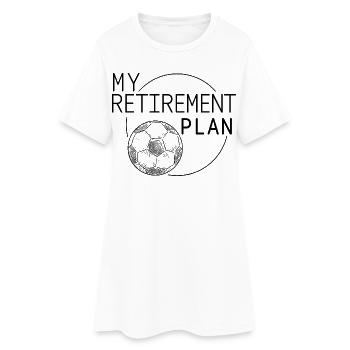 Drôle de cadeau pour le joueur de football du plan de retraite de football - Robe T-shirt Femme - blanc - Devant