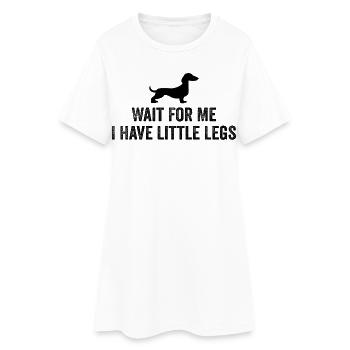 Meilleur cadeau de propriétaire de chien Maman Père Teckel - Robe T-shirt Femme - blanc - Devant