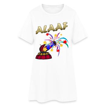 Carnaval des Feux d’Artifice du Carnaval d’Alaaf - Robe T-shirt Femme - blanc - Devant