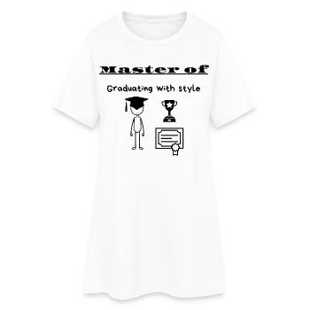 Master of Graduating with style - Women’s T-Shirt Dress - white - Front