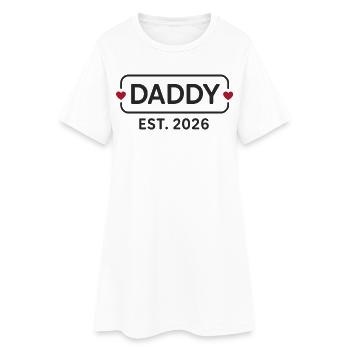 PAPA 2026 Papa fier - Robe T-shirt Femme - blanc - Devant