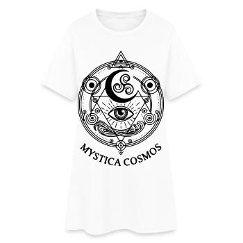 mystica cosmos - Robe T-shirt Femme - blanc - Devant
