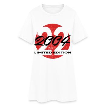 22e anniversaire 2004 cadeau pour hommes et femmes - Robe T-shirt Femme - blanc - Devant