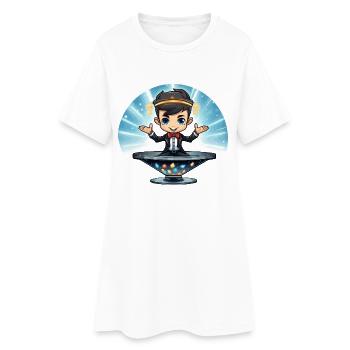 Mage sur le Portail des Joyaux - Robe T-shirt Femme - blanc - Devant