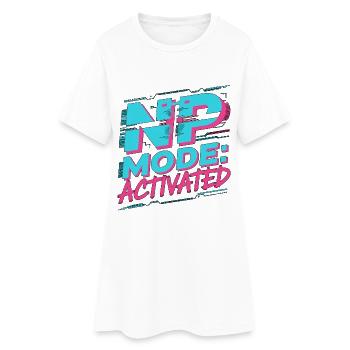 Nurse Practitioner NP Mode Activated Primary Care - Frauen T-Shirt-Kleid - Weiß - Vorne