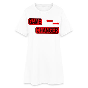 Changement / Déclaration - Robe T-shirt Femme - blanc - Devant