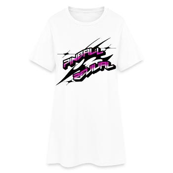 Renaissance du flipper Neon Rétro - Robe T-shirt Femme - blanc - Devant