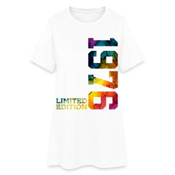 ÉDITION LIMITÉE 1976 50 ANS 50E ANNIVERSAIRE - Robe T-shirt Femme - blanc - Devant