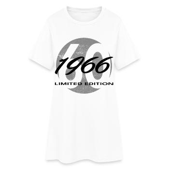 60e anniversaire 1966 cadeau pour hommes et femmes - Robe T-shirt Femme - blanc - Devant