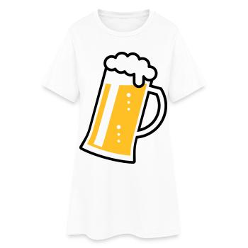 Maßkrug (bière / chope / verre à bière / R /// 2C) - Robe T-shirt Femme - blanc - Devant