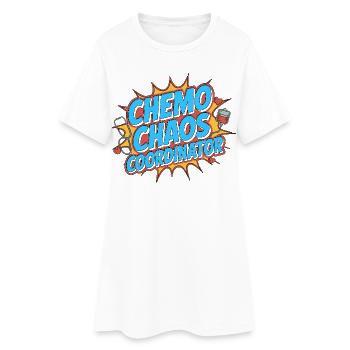 Oncology Nurse Chemo Chaos Nursing Infusion Nurse - Frauen T-Shirt-Kleid - Weiß - Vorne