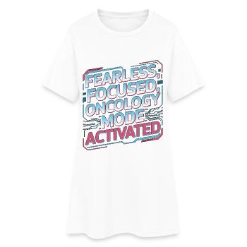 Oncology Nurse Fearless Focused Nurse Practitioner - Frauen T-Shirt-Kleid - Weiß - Vorne