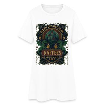 Ordre du Saint-Café | Membre 2026 - Robe T-shirt Femme - blanc - Devant