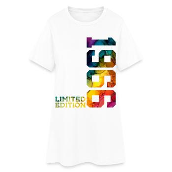 LIMITED EDITION 1966 60 JAHRE 60. GEBURTSTAG - Frauen T-Shirt-Kleid - Weiß - Vorne