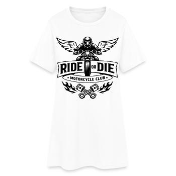 Ride or die - Motorcycle club - Robe T-shirt Femme - blanc - Devant