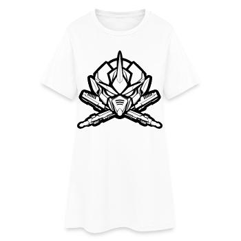 One Bulky Mech - Logo Head v2 - Frauen T-Shirt-Kleid - Weiß - Vorne
