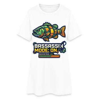 Mode Bassassin sur la conception des pêcheurs - Robe T-shirt Femme - blanc - Devant
