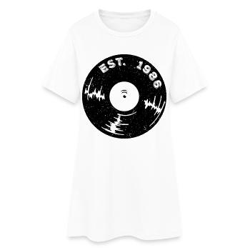 Est. Vintage 1986 - Robe T-shirt Femme - blanc - Devant