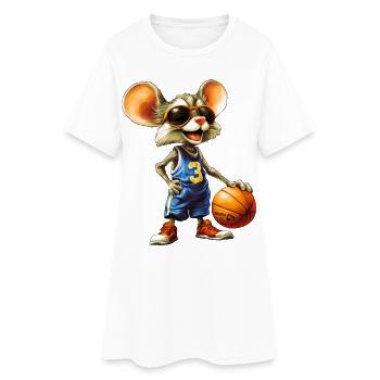 Mice Basketball - Women’s T-Shirt Dress - white - Front