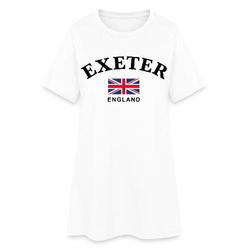 Exeter, England - Frauen T-Shirt-Kleid - Weiß - Vorne