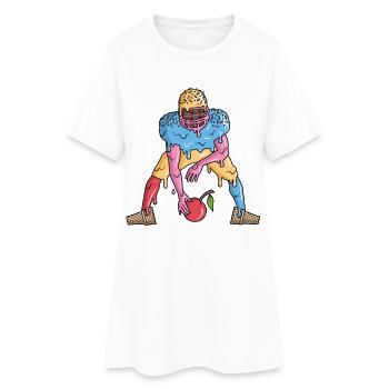 American Football Eiscreme Kinder Jungen Football - Women’s T-Shirt Dress - white - Front