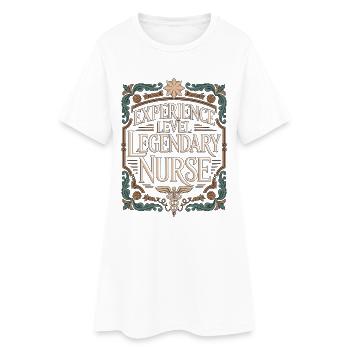 Veteran Nurse Experience Level Legendary Nursing - Frauen T-Shirt-Kleid - Weiß - Vorne