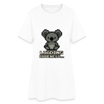 Chargement du Pixel Koala Mignonnerie - Robe T-shirt Femme - blanc - Devant