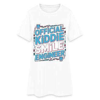 Dentiste pédiatrique Dentisterie Officielle Dentisterie du Sourire pour enfants - Robe T-shirt Femme - blanc - Devant