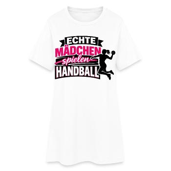 handball mädchen geburtstag geschenkidee - Frauen T-Shirt-Kleid - Weiß - Vorne